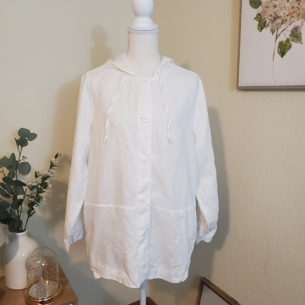 Premise woman linen cardigan! Size OX.